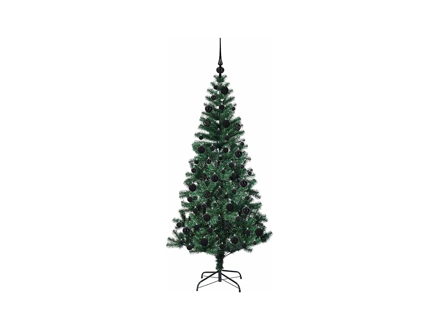 Árvore de Natal Artificial Pré-iluminada Verde 180 cm