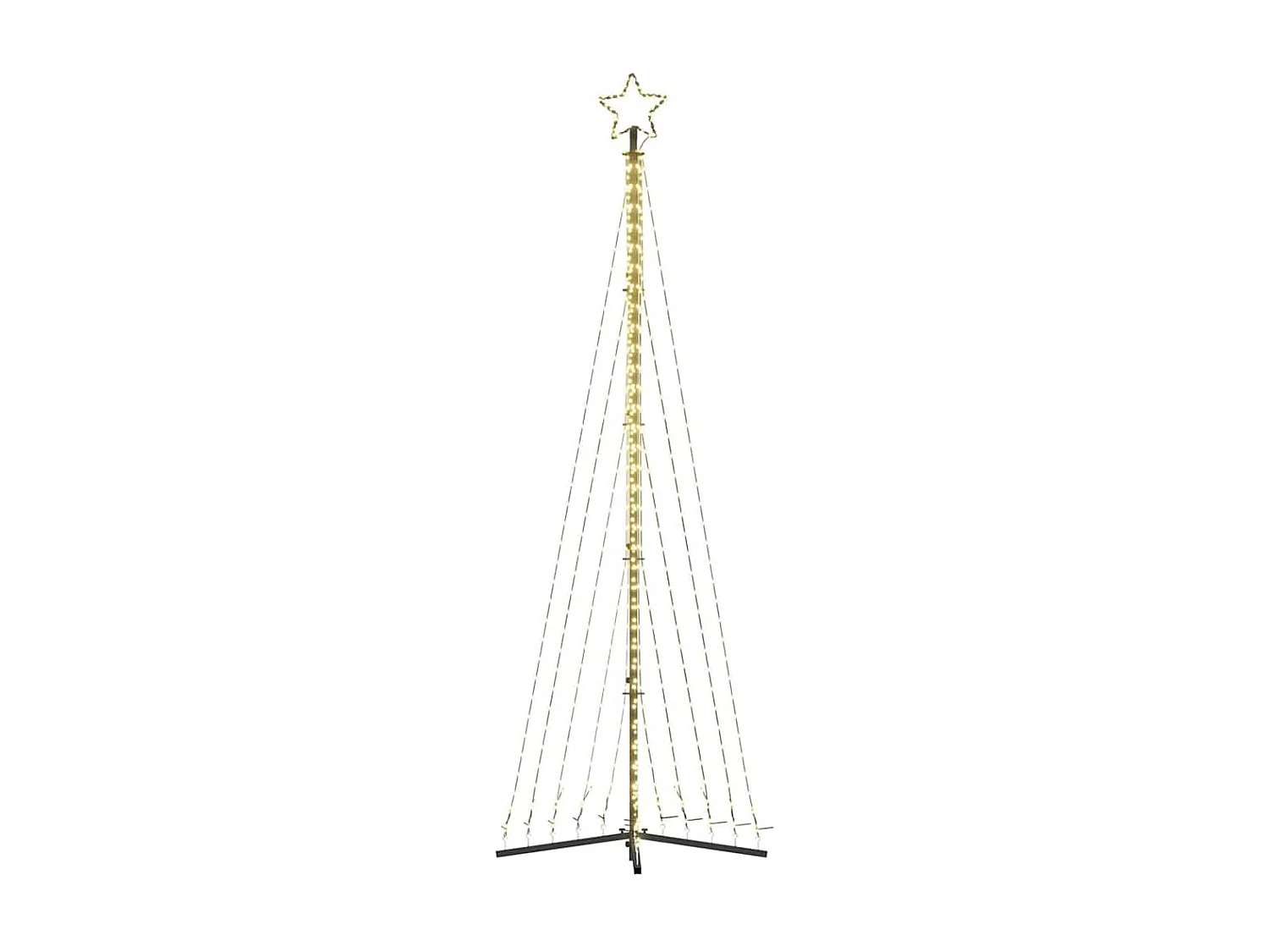Sapin de Noël à LED 495 LED blanc chaud 300,5 cm