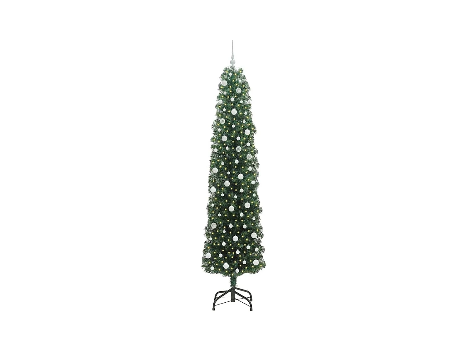 Sapin de Noël artificiel Vert 240 cm PVC et acier et plastique