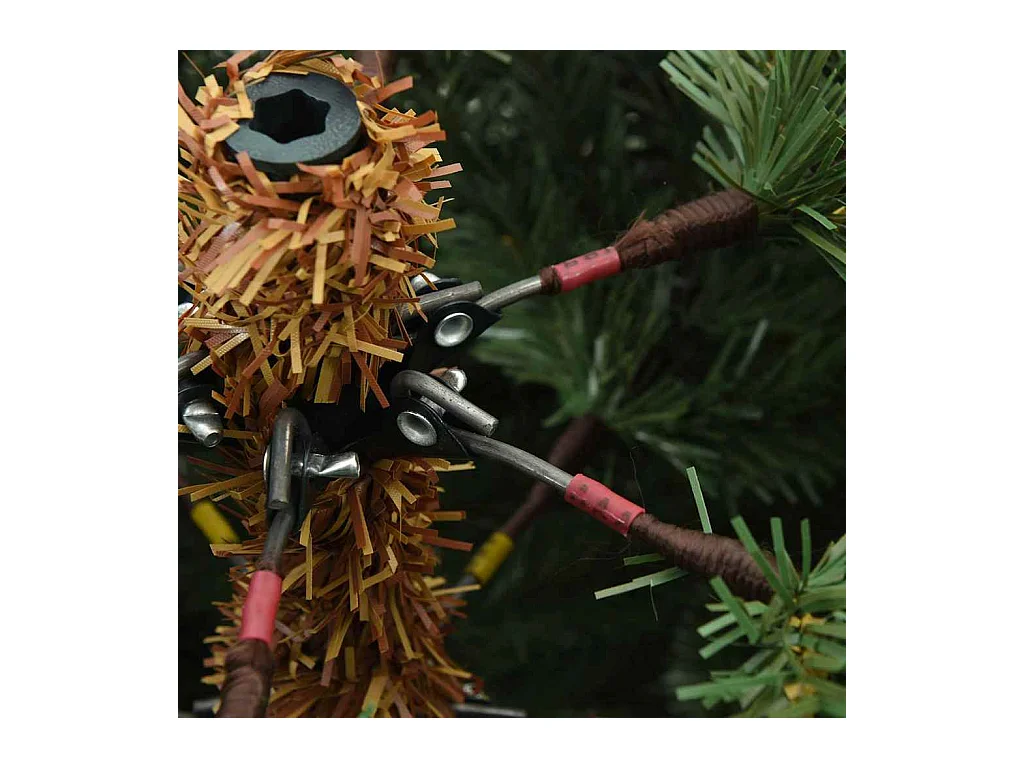 Árvore de Natal Articulada Artificial Verde 210 cm PVC, aço