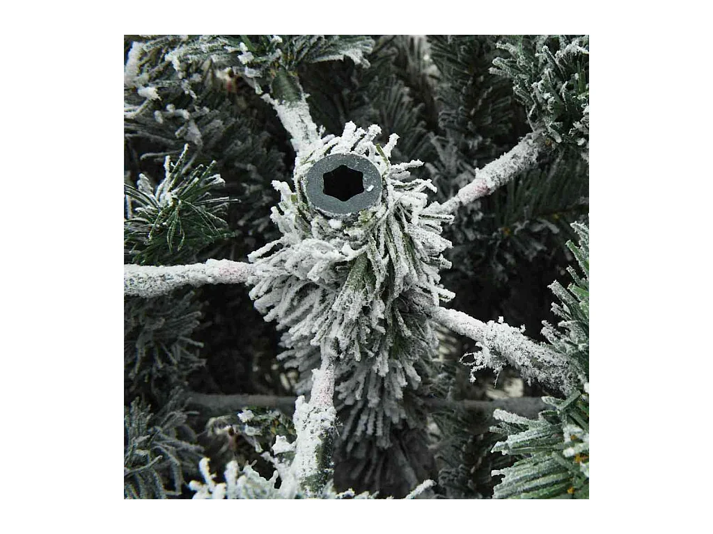 Árvore de Natal Articulada Artificial Verde e branco 120 cm