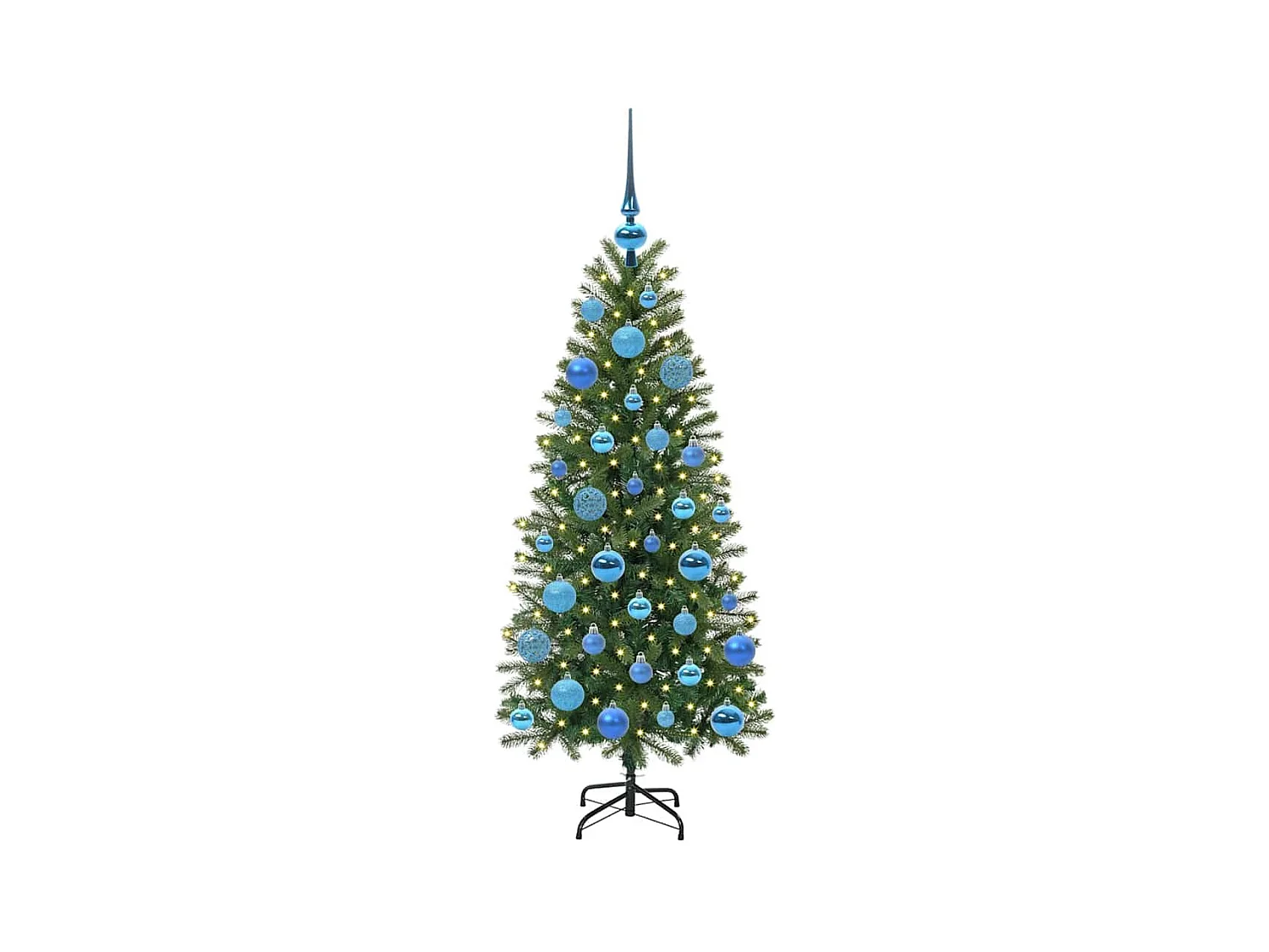 Sapin de Noël artificiel avec 150 LED Vert 120 cm PE et PVC