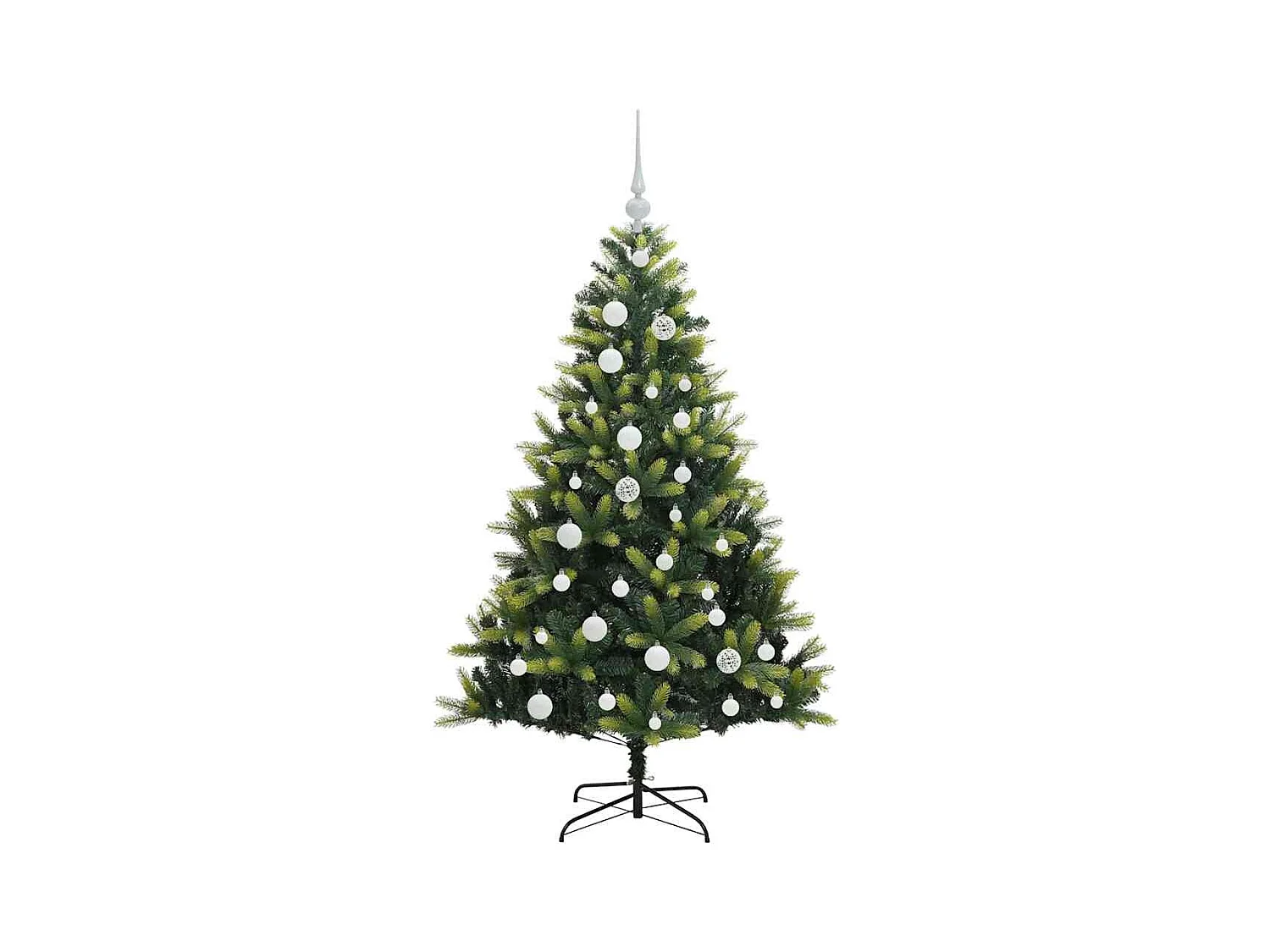 Arbre de Noël artificiel à charnières 150 LED Vert 120 cm
