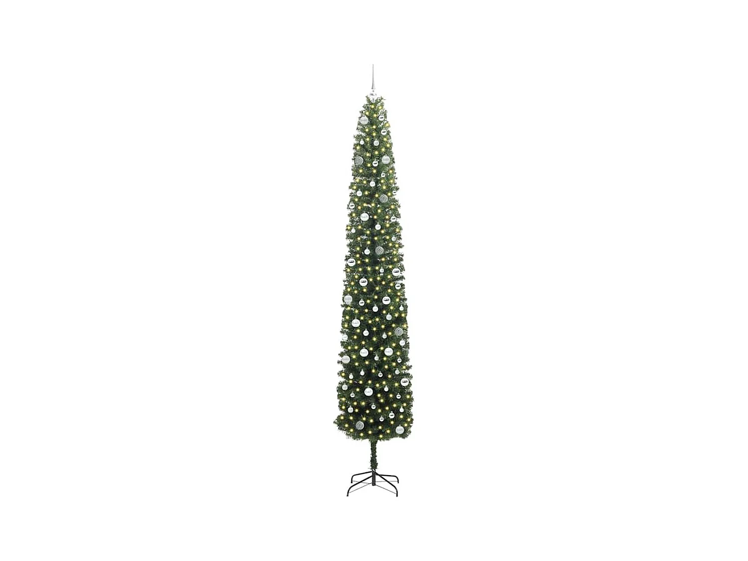 Árbol de Navidad artificial Verde 300 cm PVC, Acero y Plástico
