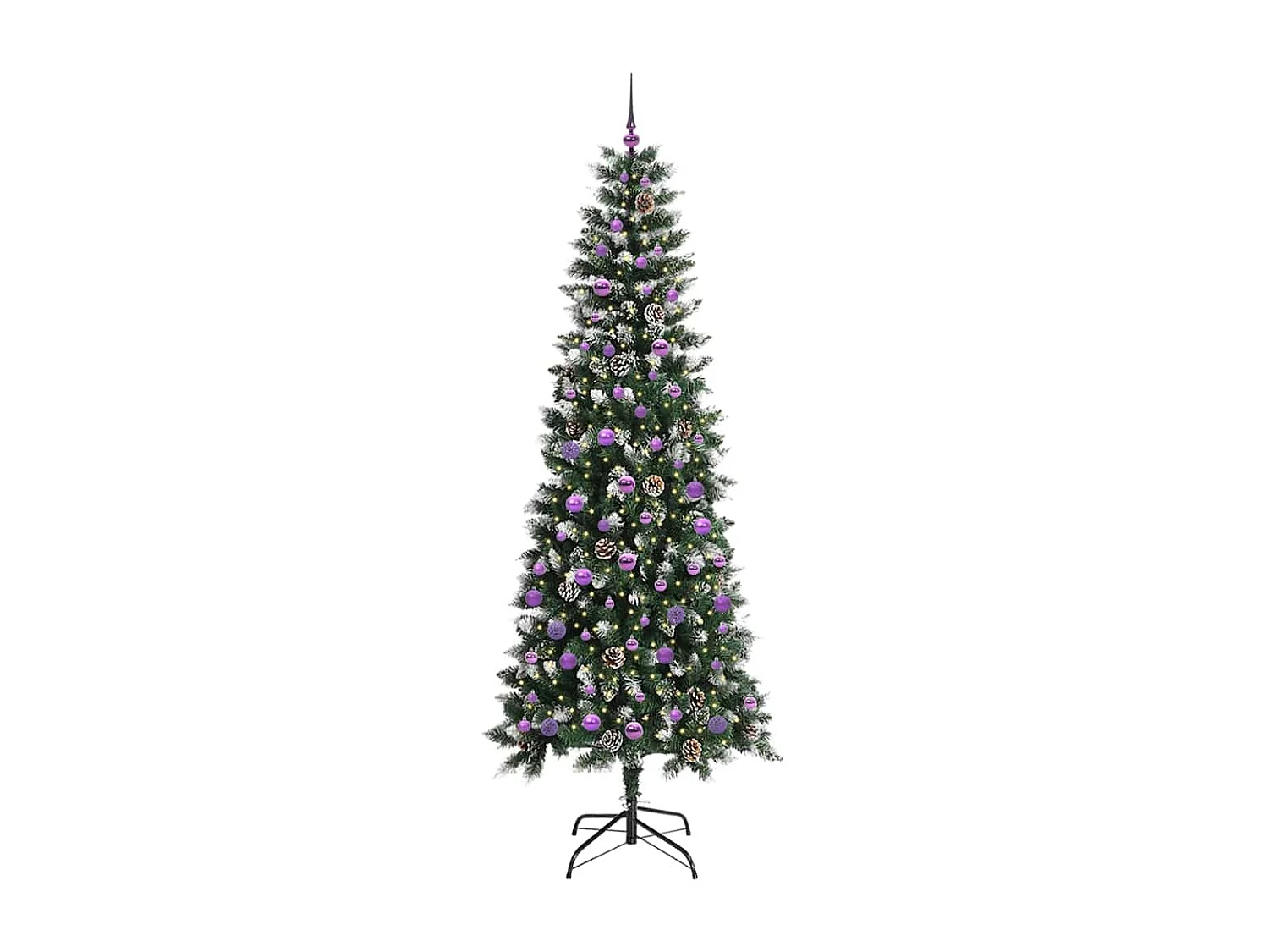 Sapin de Noël artificiel avec 300 LED Vert 96 x 96 x 240 cm