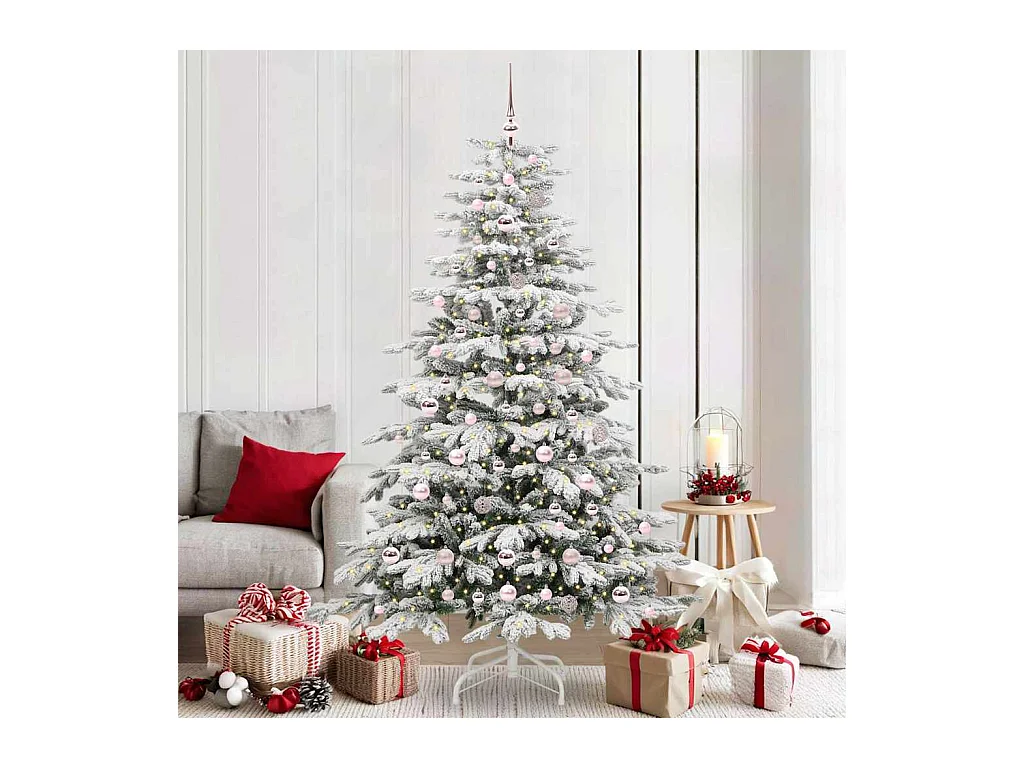 Árbol de Navidad artificial con ramas articuladas 210 cm