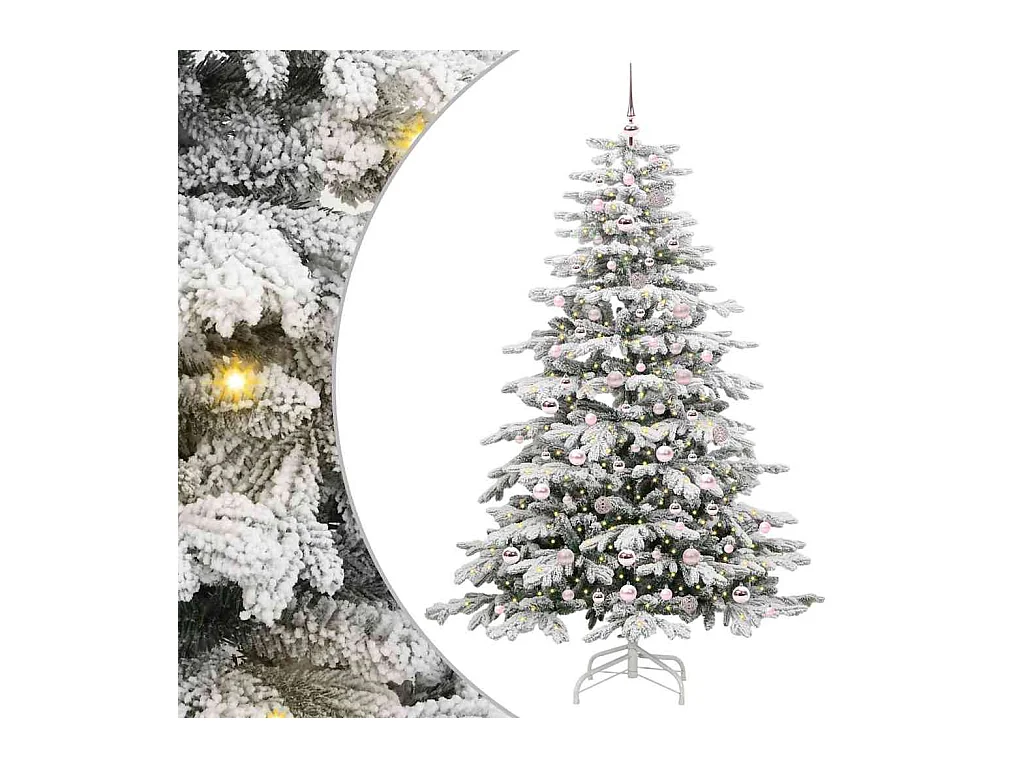 Árbol de Navidad artificial con ramas articuladas 210 cm