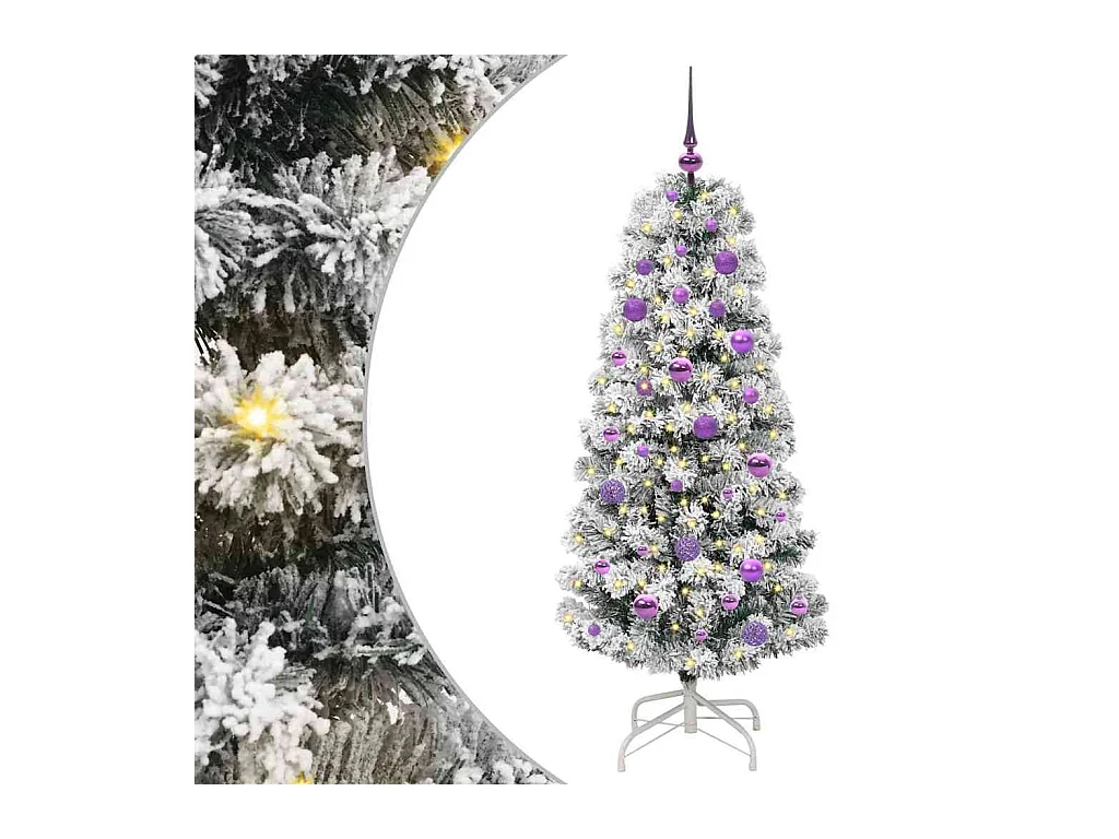 Árbol de Navidad artificial con ramas articuladas 150 cm PVC