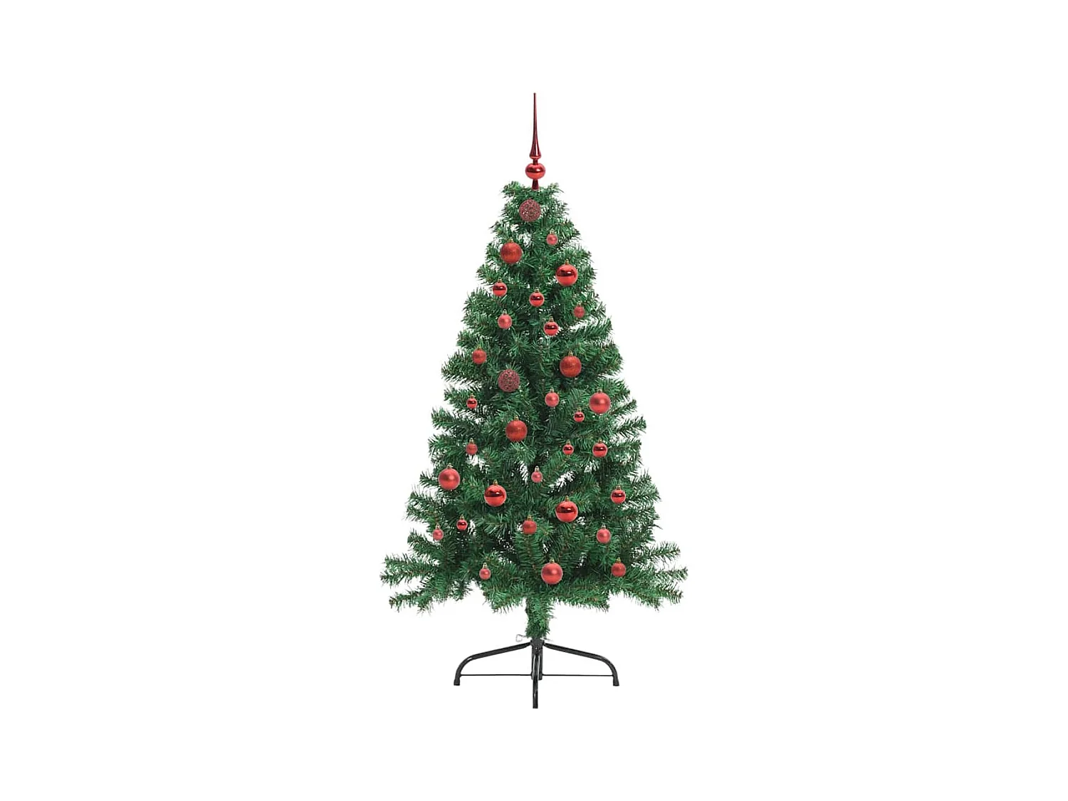 Sapin de Noël artificiel pré-éclairé Vert 150 cm PVC