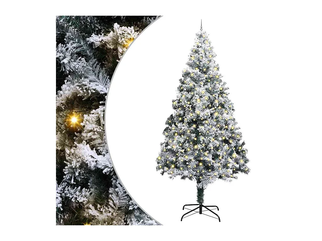 Arbre de Noël artificiel pré-éclairé avec ensemble de boules