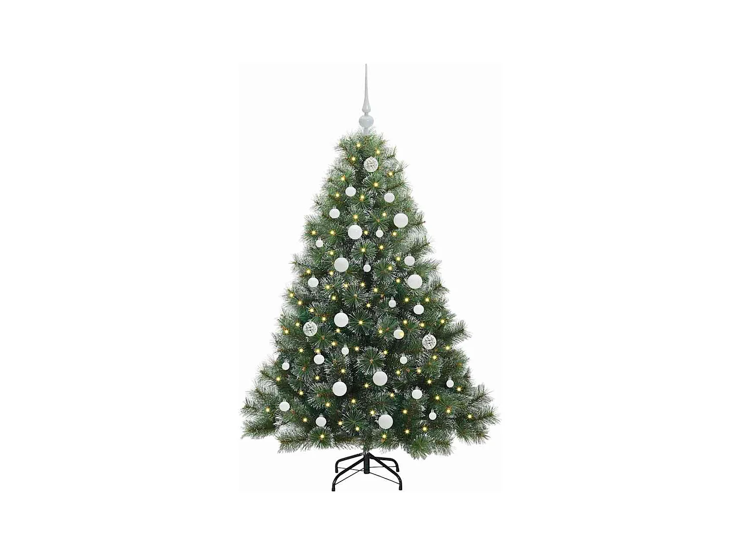 Árbol de Navidad artificial con 150 LED Verde 150 cm PE y PVC