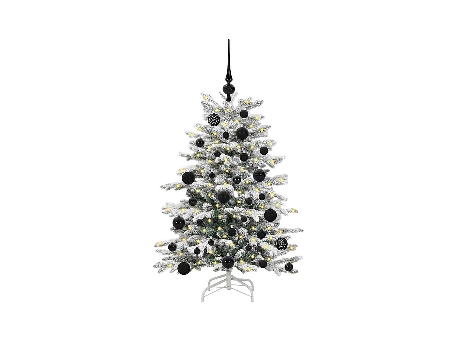 Sapin de Noël Artificiel à Branches Articulées Blanc 120 cm