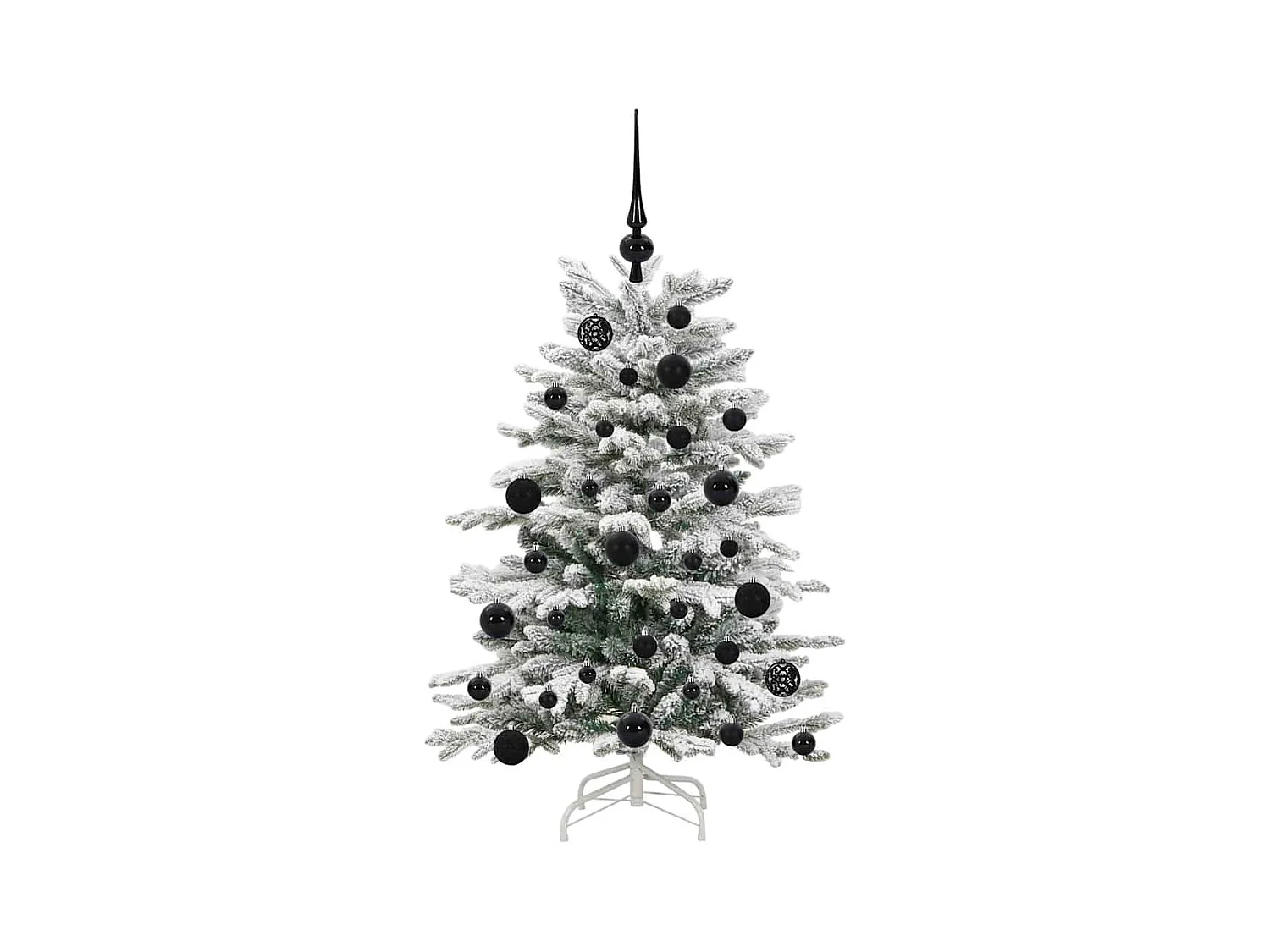 Sapin de Noël Artificiel à Branches Articulées Blanc 120 cm
