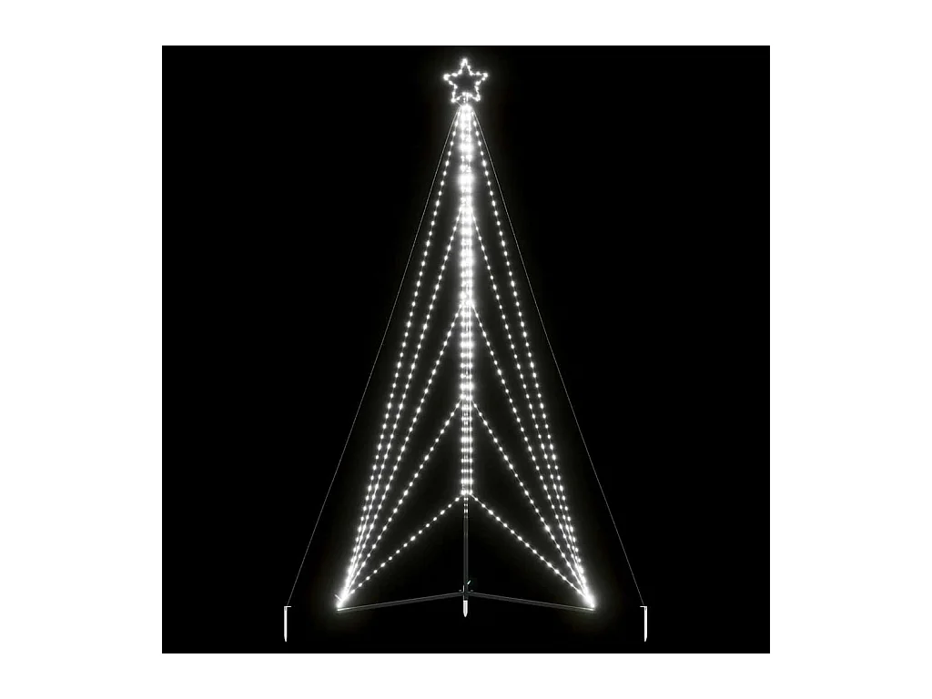 Árbol de Navidad LED 615 LEDs blanco frío 404,5 cm