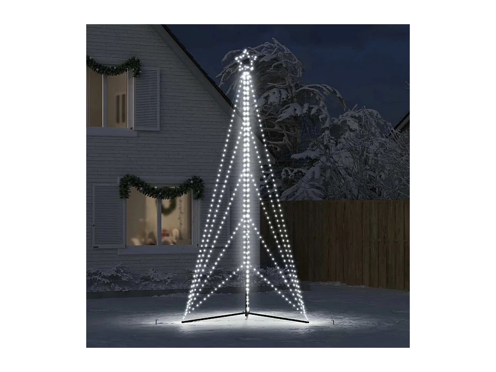 Árbol de Navidad LED 615 LEDs blanco frío 404,5 cm