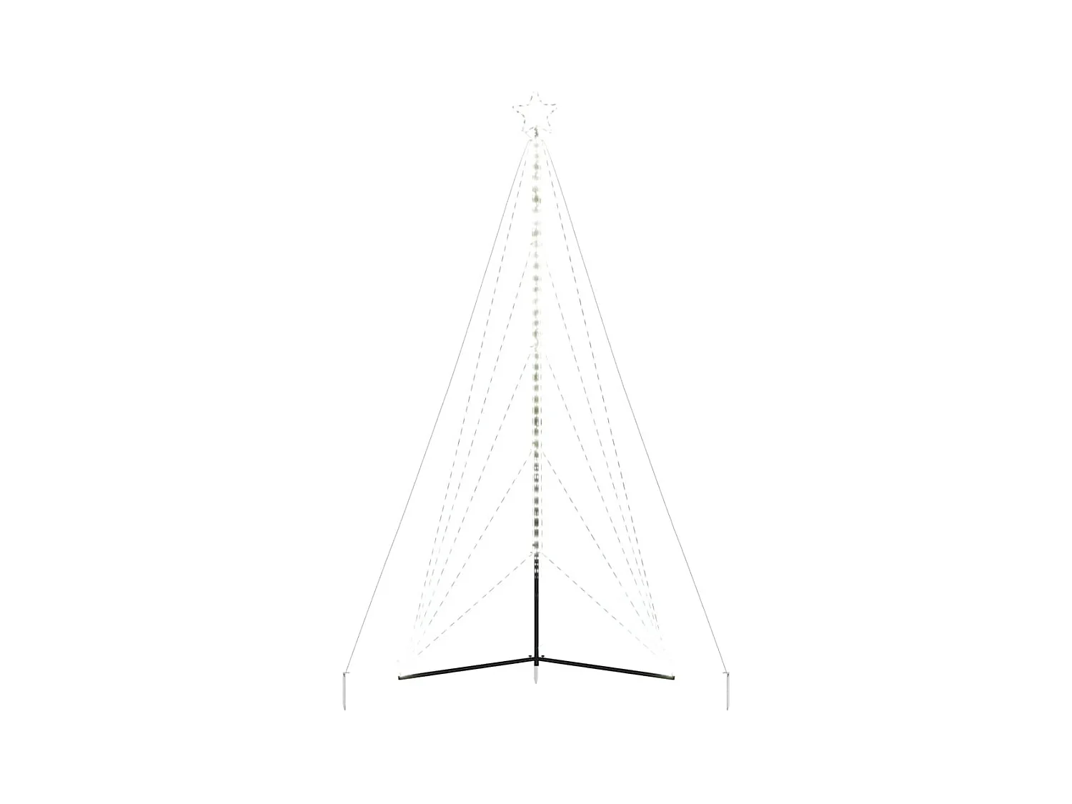 Árbol de Navidad LED 615 LEDs blanco frío 404,5 cm