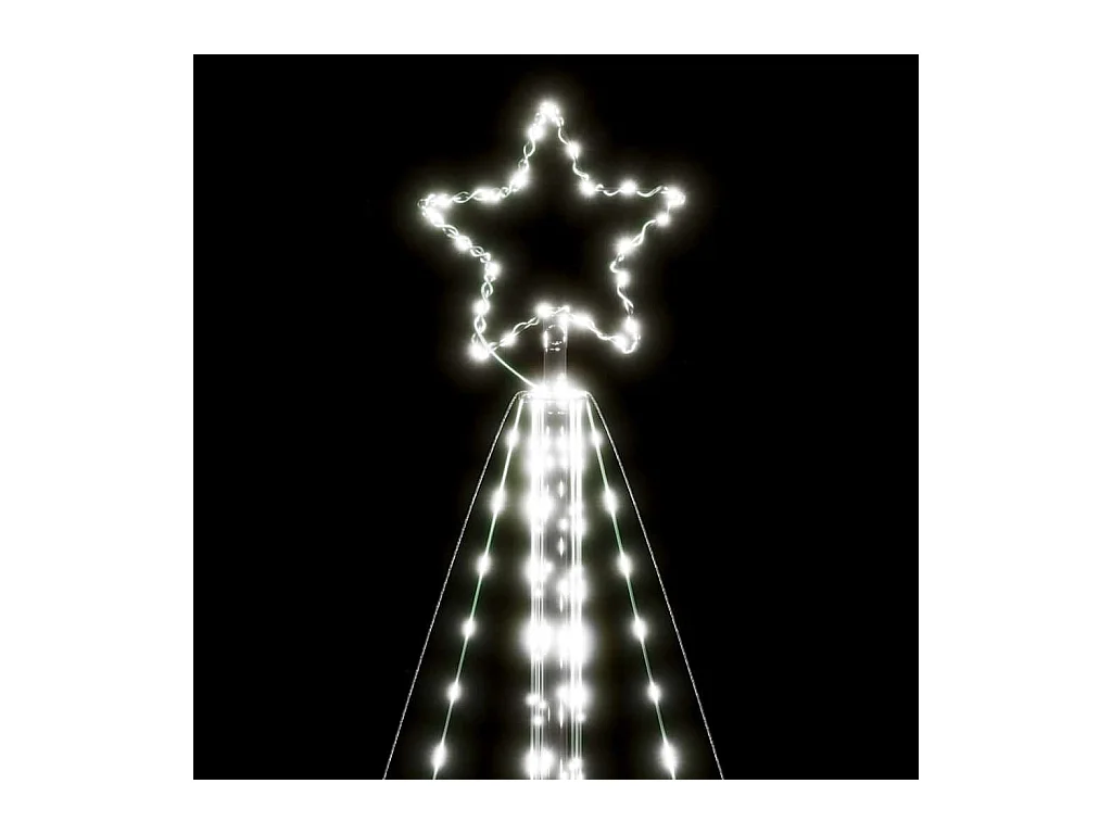 Árbol de Navidad LED 615 LEDs blanco frío 404,5 cm
