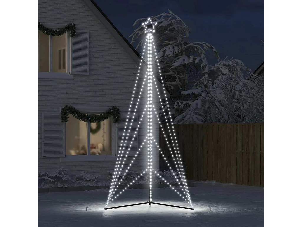 Sapin de Noël à LED 615 LED blanc froid 404,5 cm