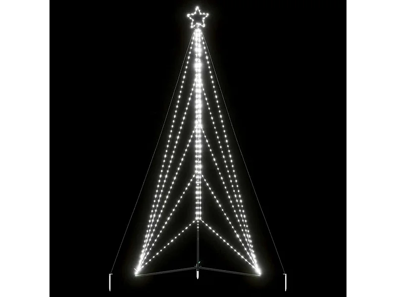 Sapin de Noël à LED 615 LED blanc froid 404,5 cm