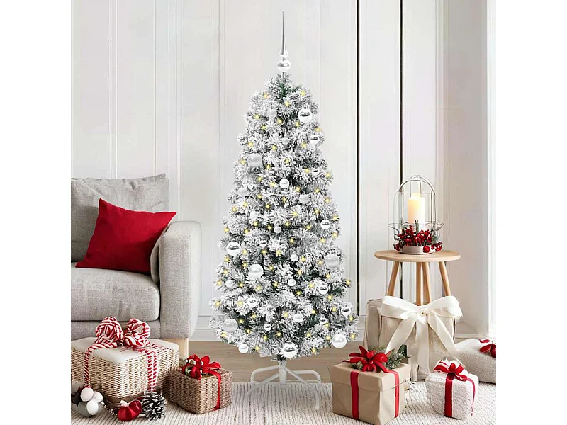 Árbol de Navidad artificial con ramas articuladas 150 cm PVC