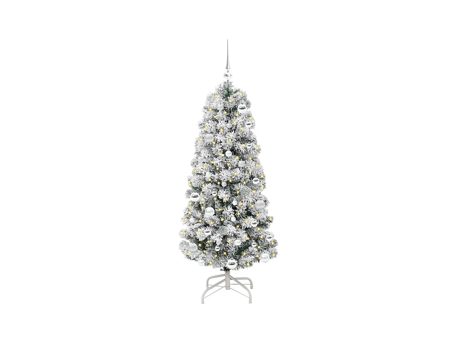 Árbol de Navidad artificial con ramas articuladas 150 cm PVC
