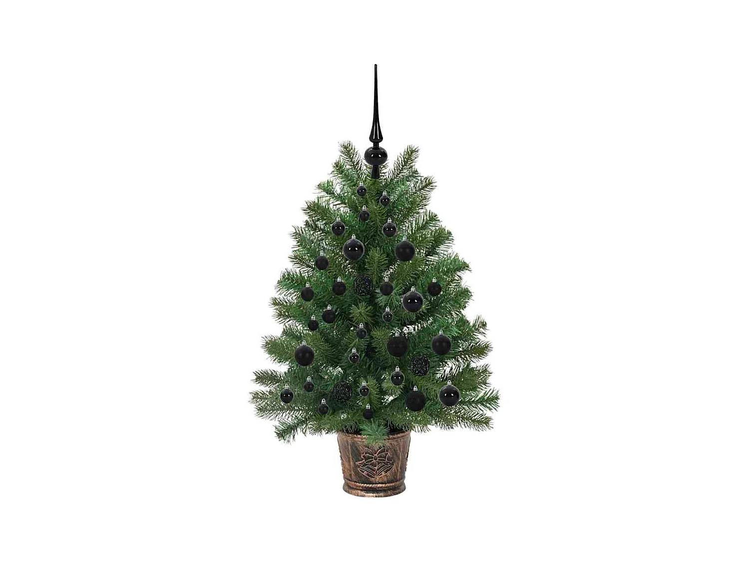 Sapin de Noël artificiel avec 150 LED Vert 95 cm PE et PVC
