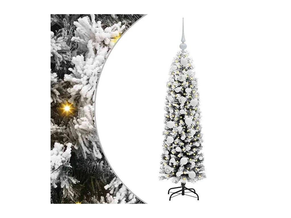 Árbol de Navidad artificial Verde 120 cm PVC, Acero y Plástico