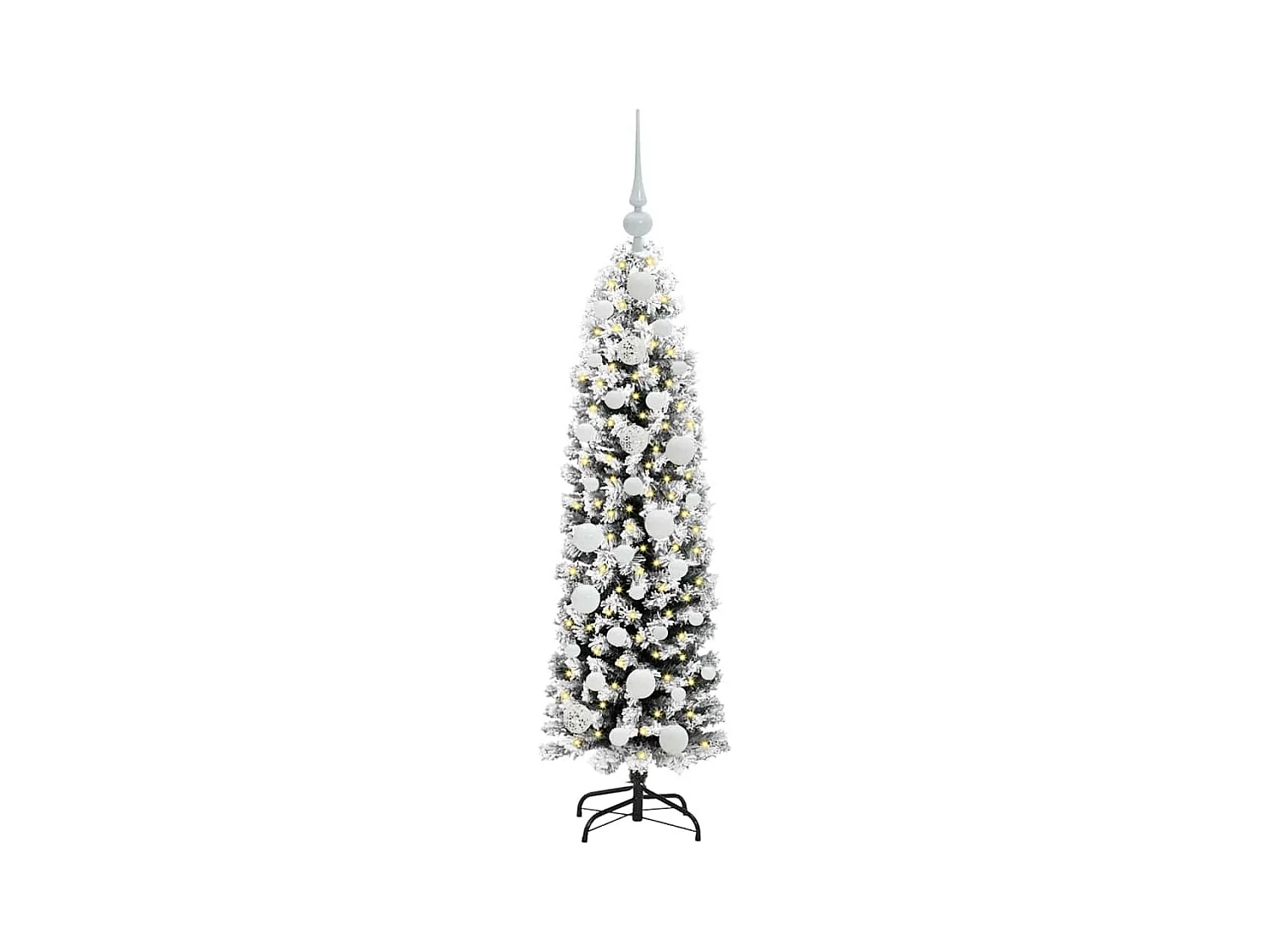 Árbol de Navidad artificial Verde 120 cm PVC, Acero y Plástico