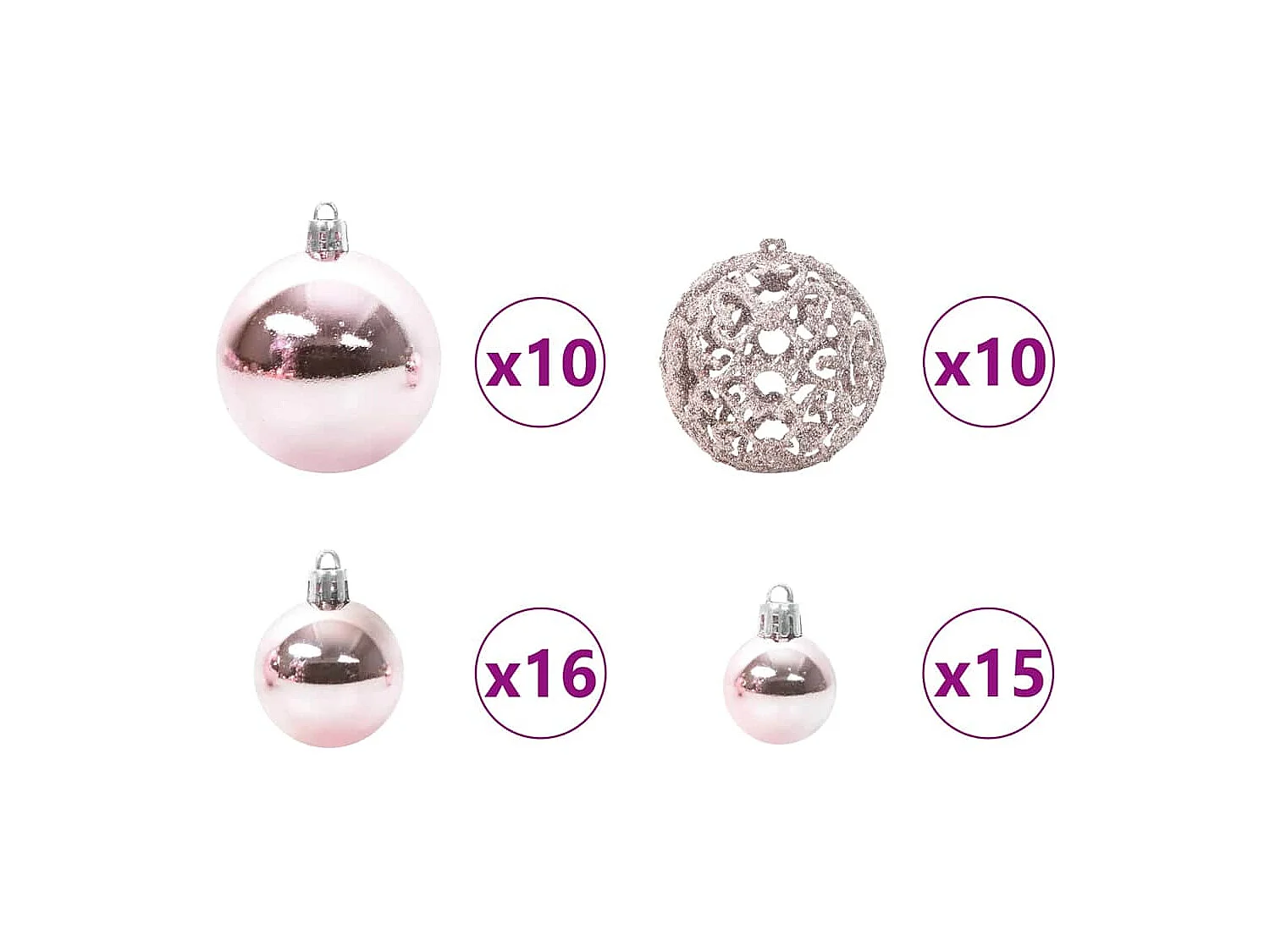 Sapin de Noël artificiel pré-éclairé Argent 180 cm PET