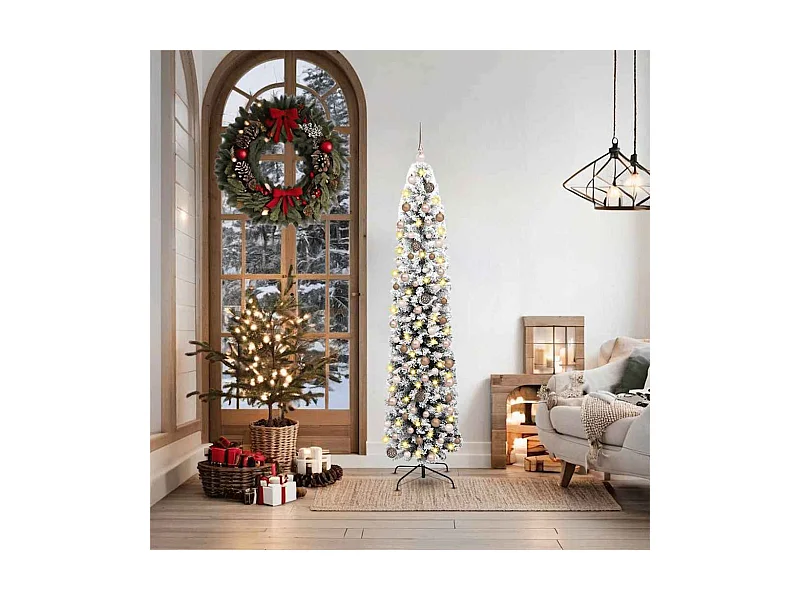 Sapin de Noël artificiel Vert 180 cm PVC et acier et plastique