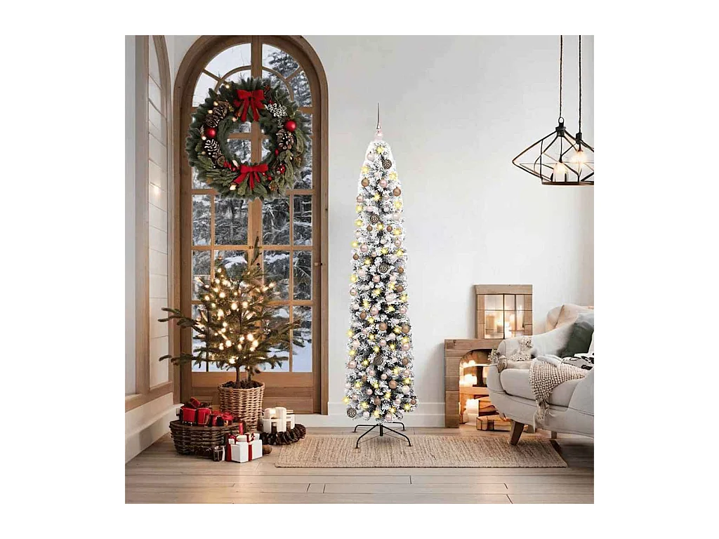 Sapin de Noël artificiel Vert 180 cm PVC et acier et plastique