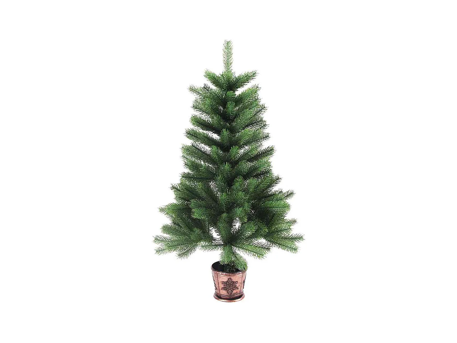 Árbol de Navidad con 150 LED con soporte Verde 90 cm PE