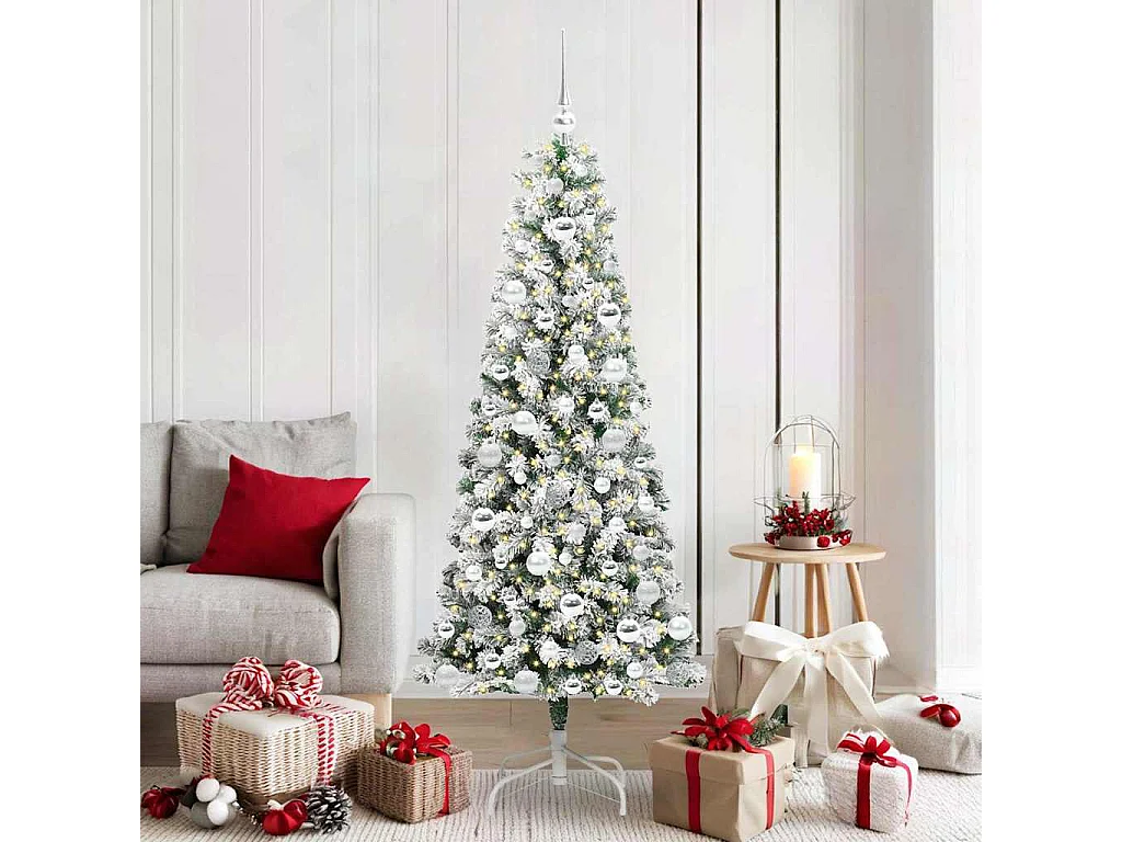Árbol de Navidad artificial con ramas articuladas 180 cm PVC