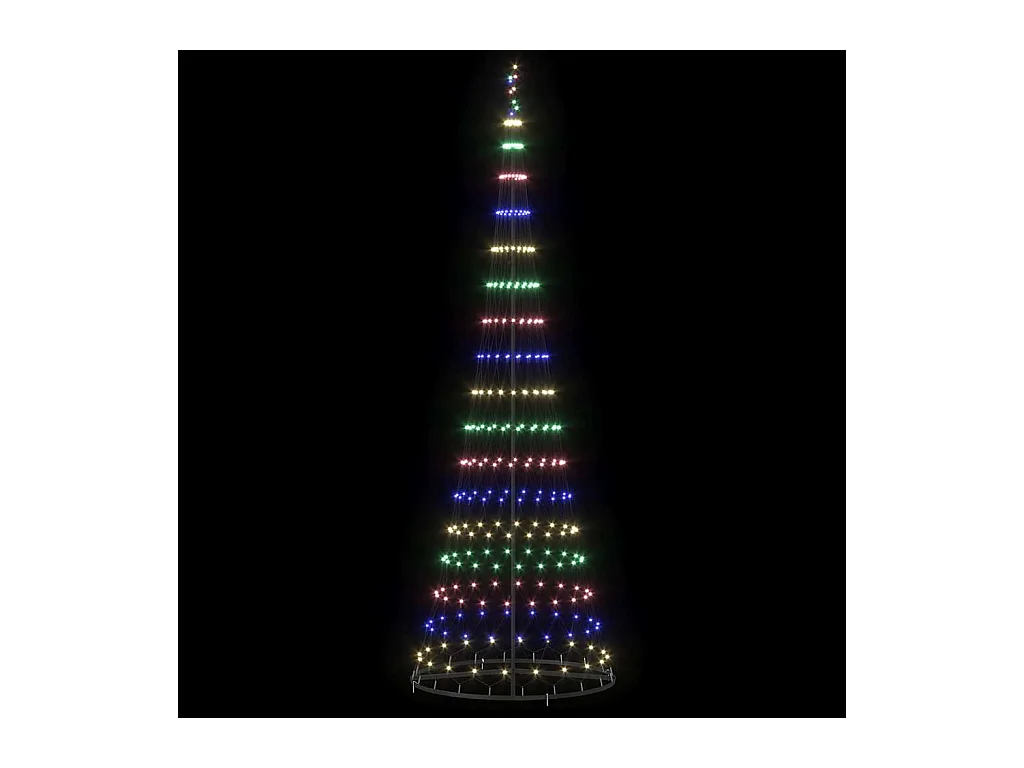 LED kerstboom Multikleur 100.5 x 100.5 x 302.5 cm Metaal
