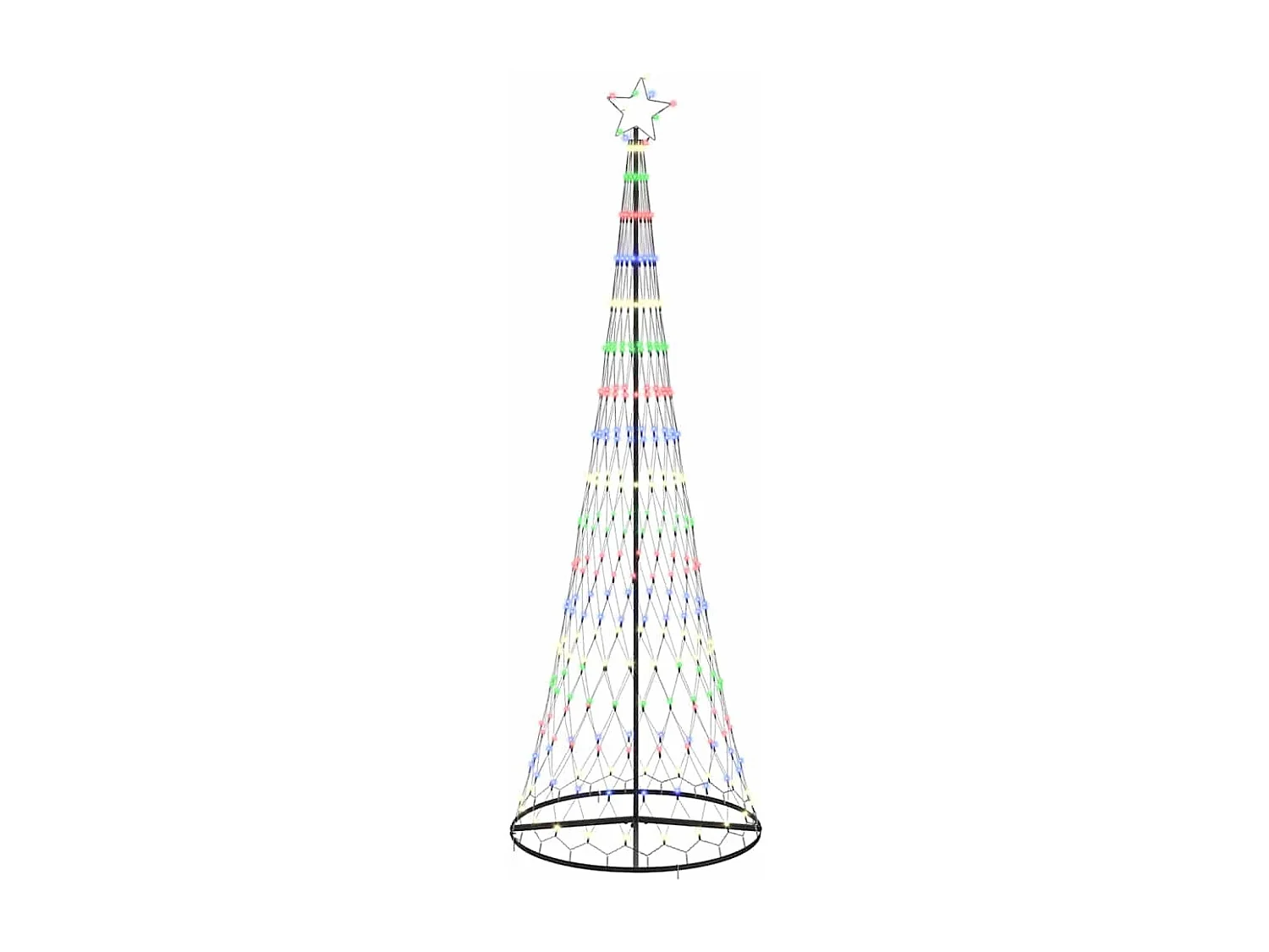 Arbre de Noël LED Multicolore 100,5 x 100,5 x 302,5 cm Métal