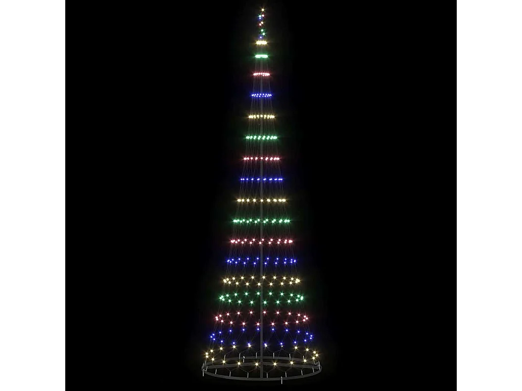 Arbre de Noël LED Multicolore 100,5 x 100,5 x 302,5 cm Métal