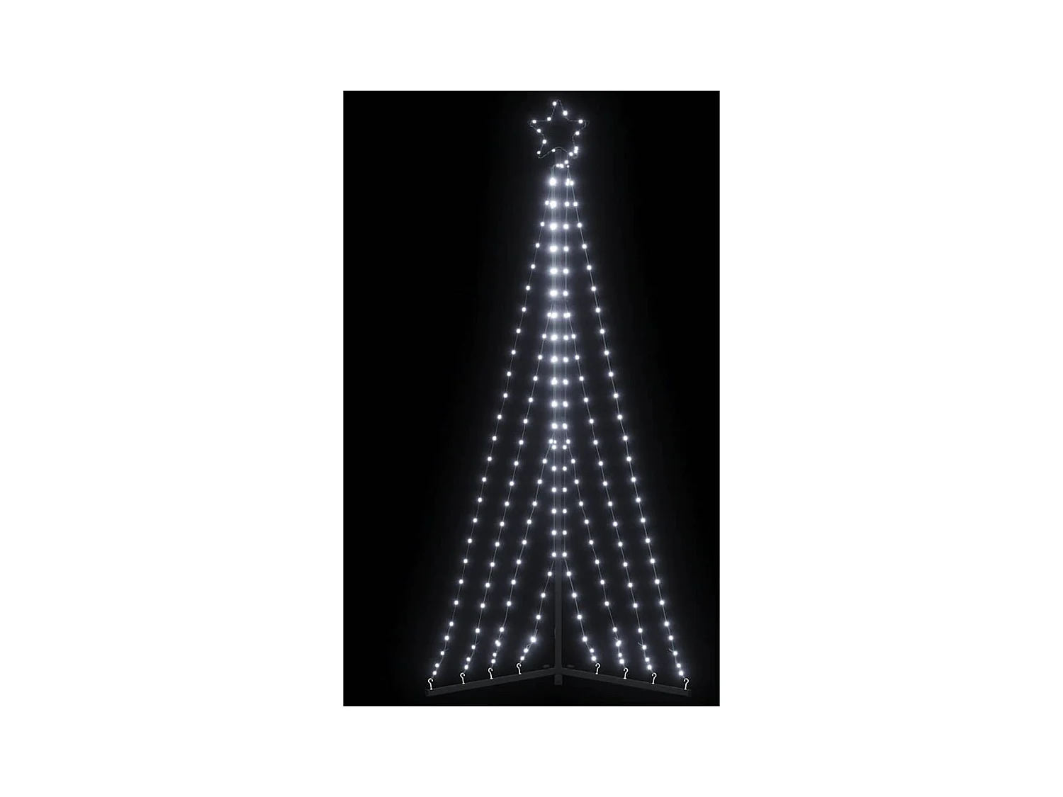 LED-kerstboom 339 LEDs koud wit 182 cm