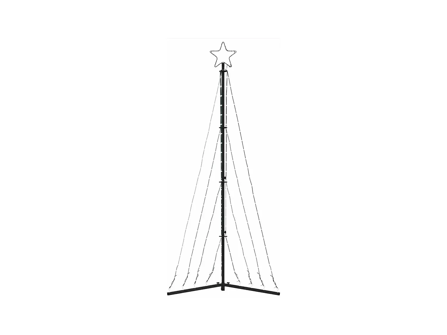LED-kerstboom 339 LEDs koud wit 182 cm