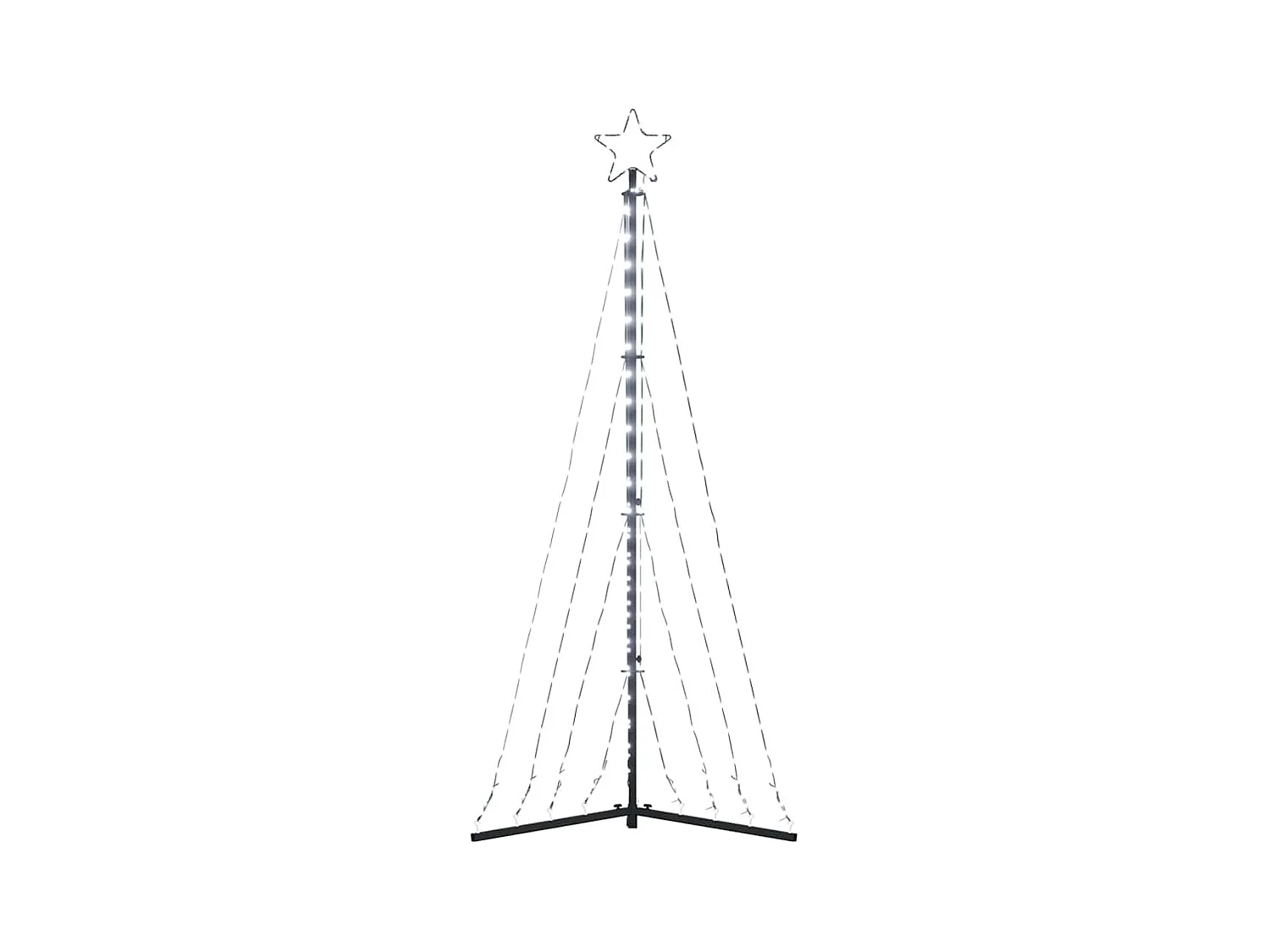 LED-kerstboom 339 LEDs koud wit 182 cm