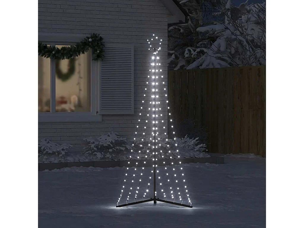 Sapin de Noël à LED 339 LED blanc froid 182 cm
