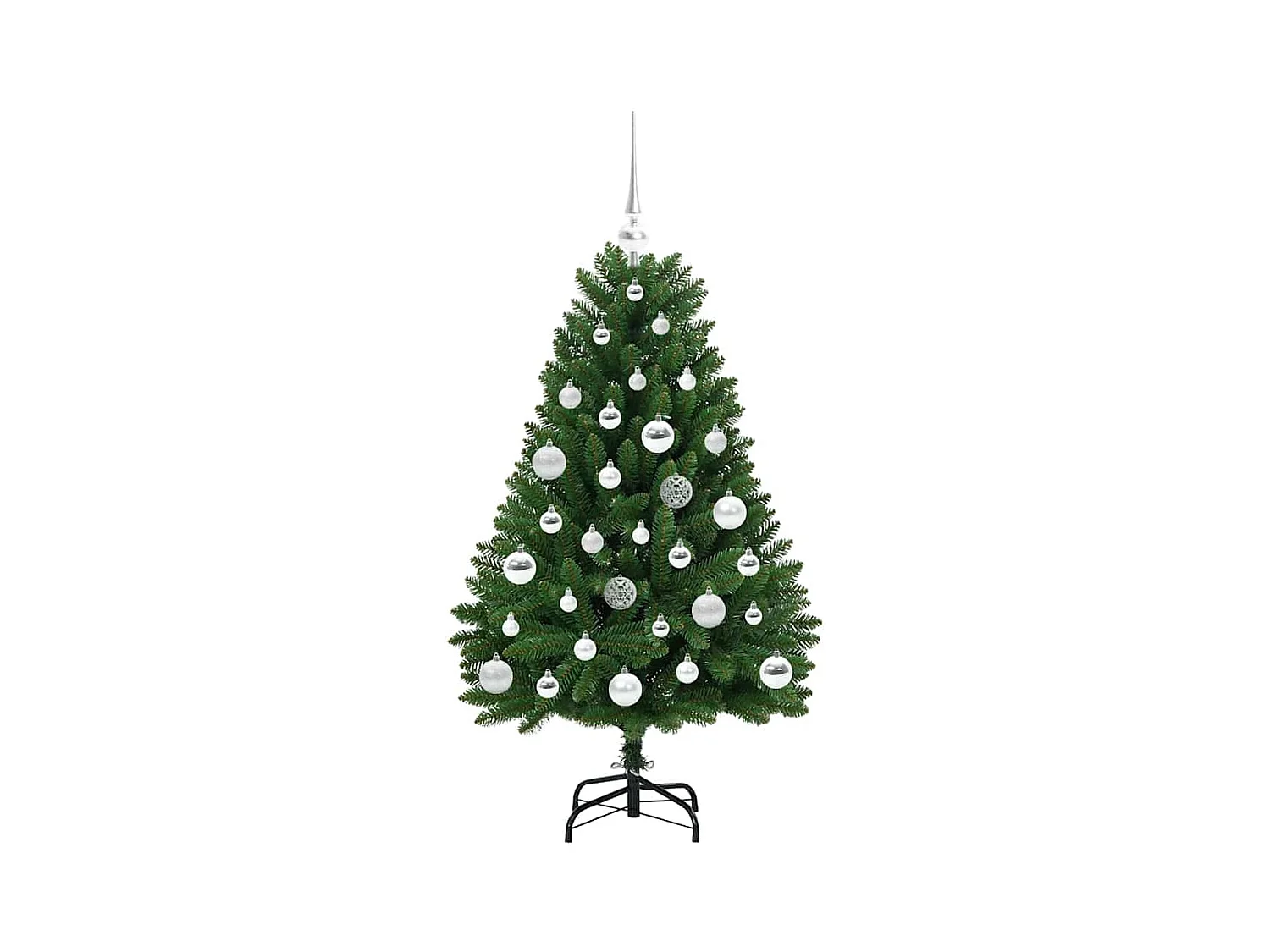Sapin de Noël artificiel Vert 120 cm PVC et métal