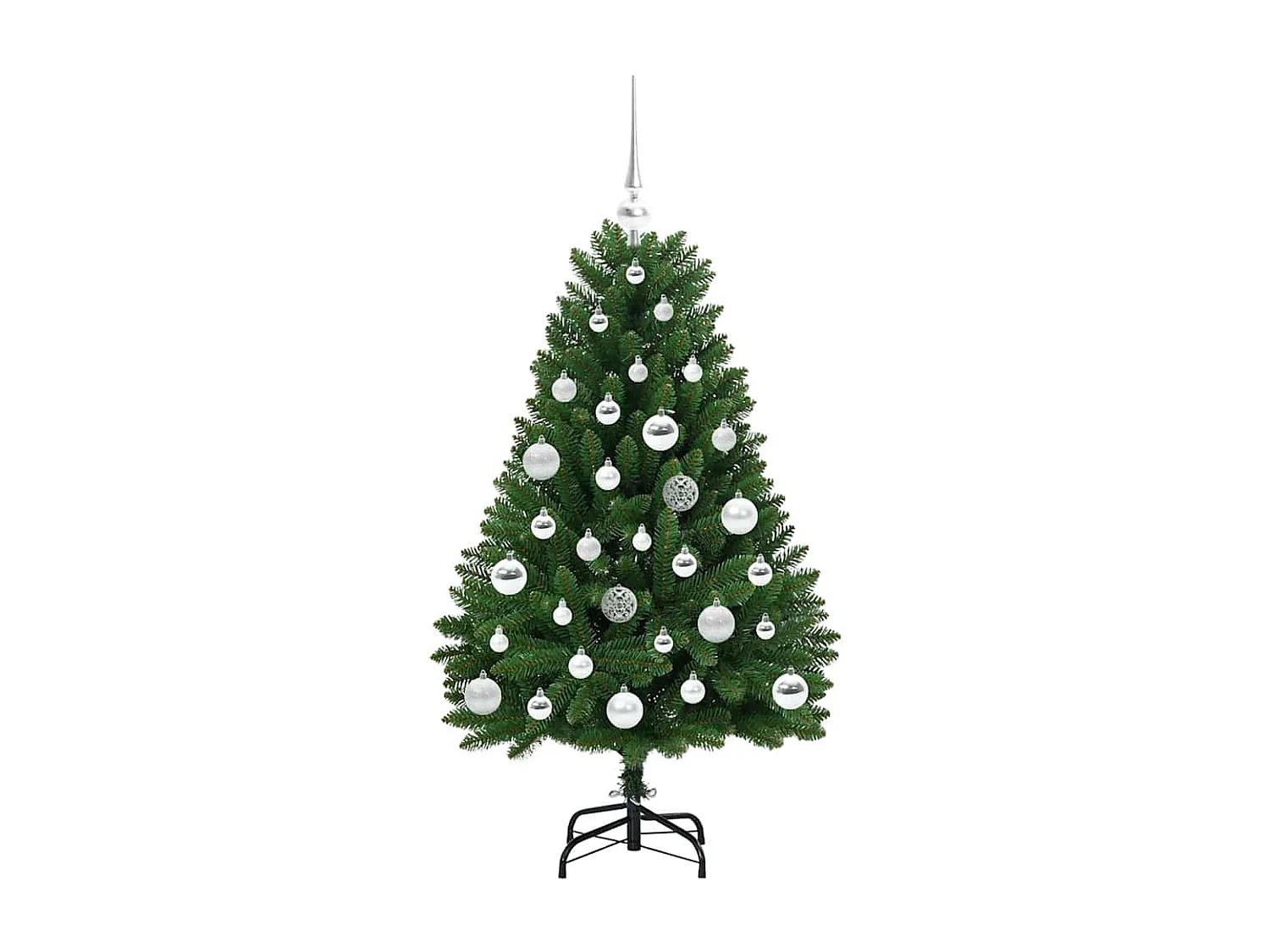 Sapin de Noël artificiel Vert 120 cm PVC et métal