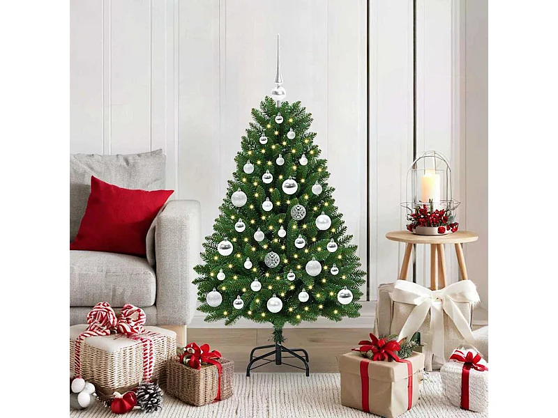 Sapin de Noël artificiel Vert 120 cm PVC et métal