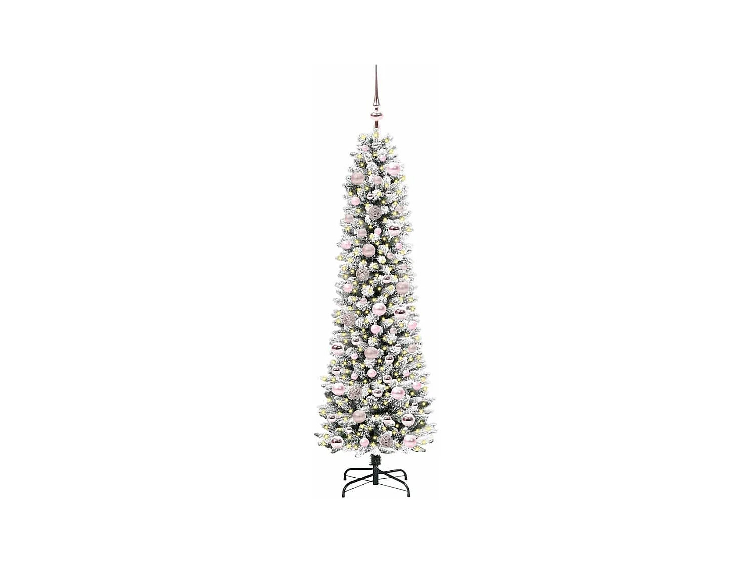 Árbol de Navidad artificial con 300 LED verde y 180 cm