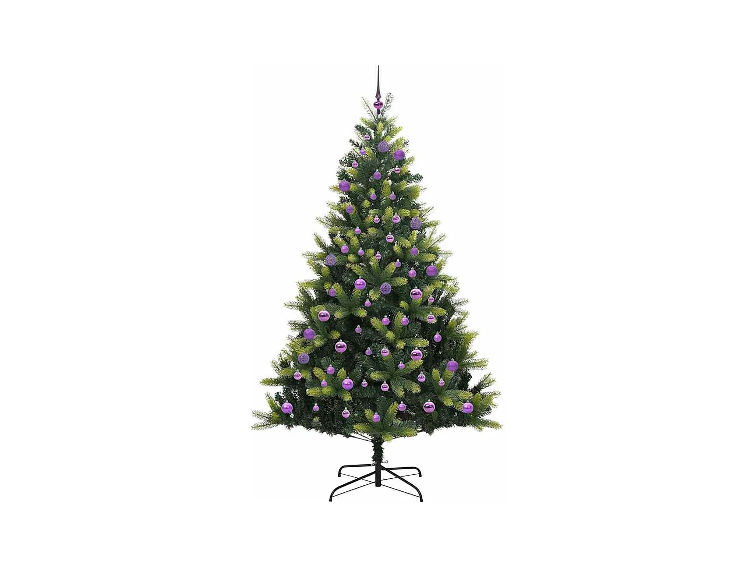 Árbol de Navidad Artificial Plegable 300 LEDs Verde 180 cm