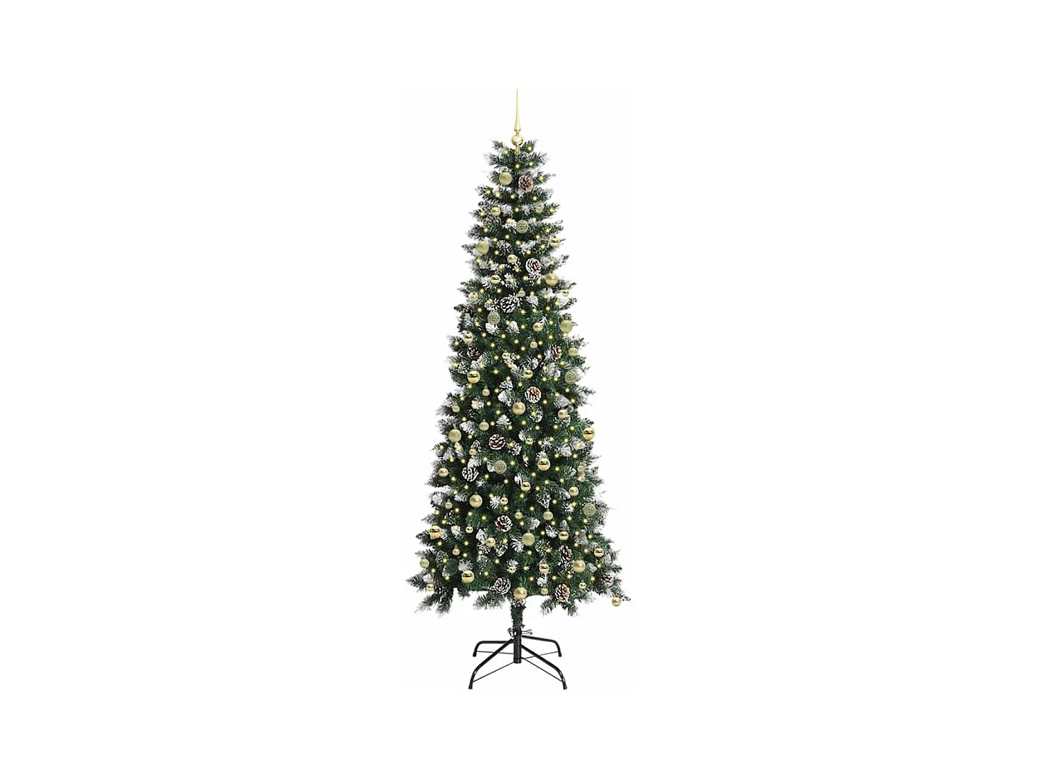 Sapin de Noël artificiel avec 300 LED Vert 96 x 96 x 240 cm