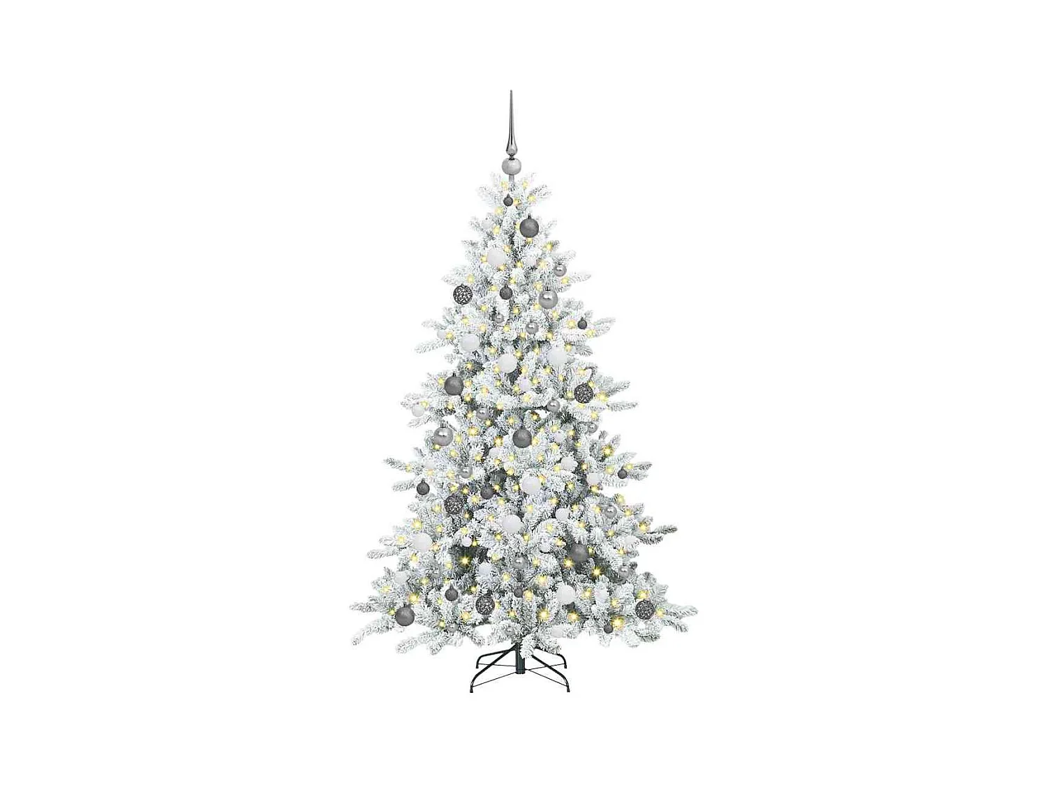 Kunstmatige Hinged Kerstboom met 300 LED 180 cm PVC