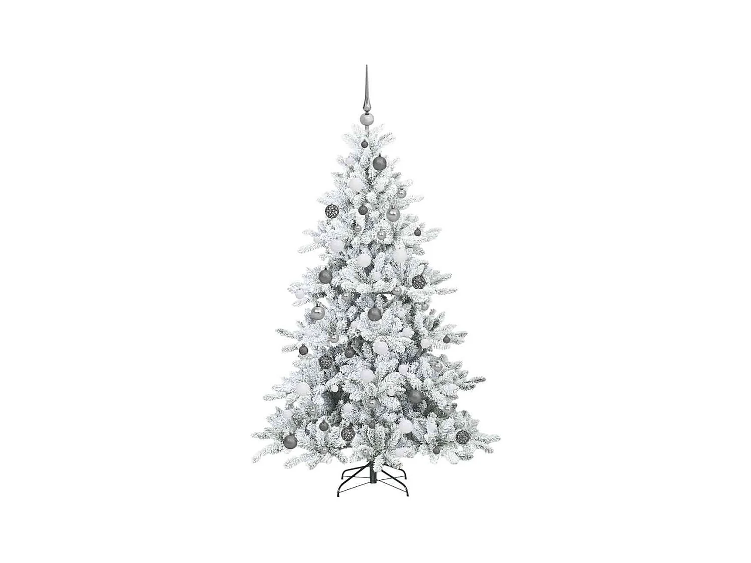 Kunstmatige Hinged Kerstboom met 300 LED 180 cm PVC