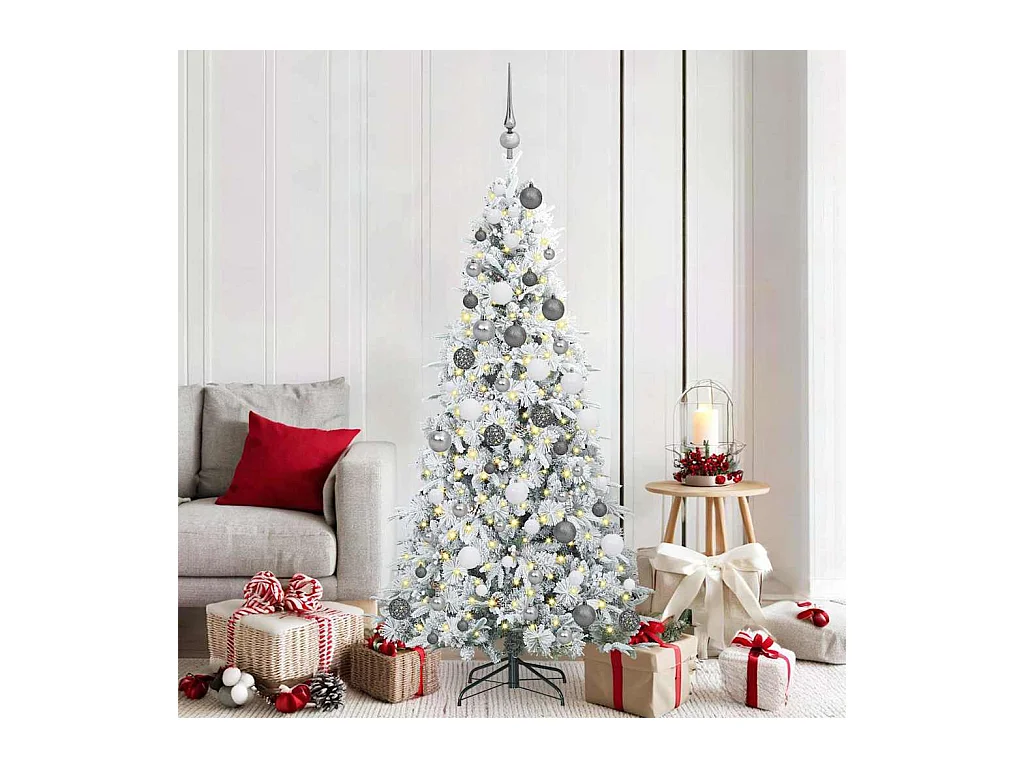 Kunstmatige Hinged Kerstboom met 300 LED Groen 180 cm PE en PVC