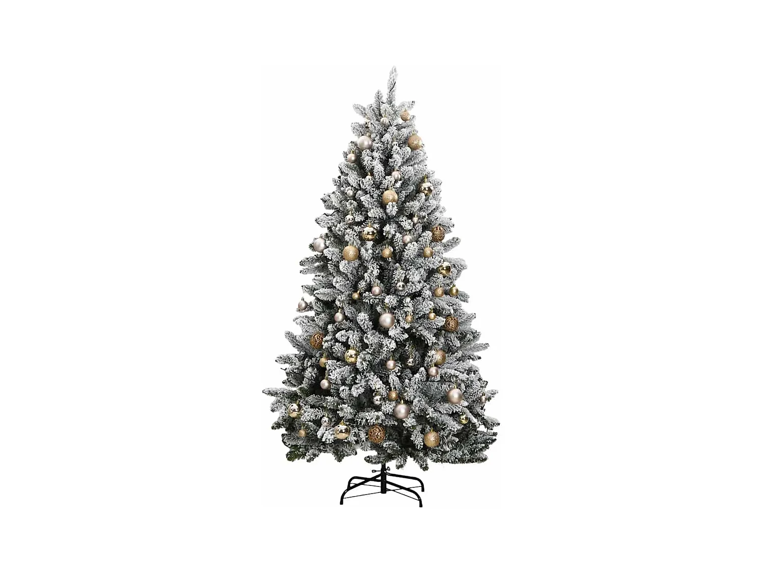 Sapin de Noël artificiel articulé 300 LED et boules 270 cm